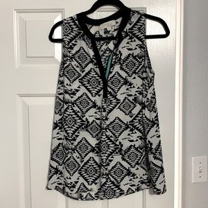 Black and White blouse